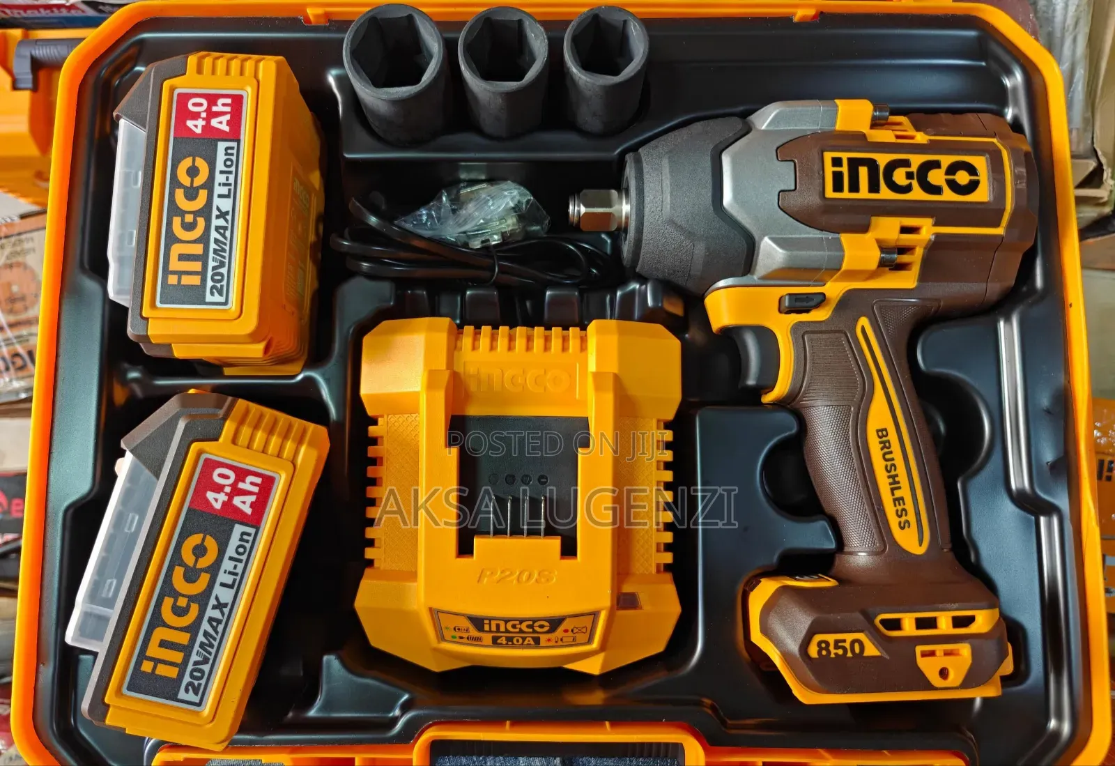 *Cordless Impact Wrench 20v Ingco*  850nm