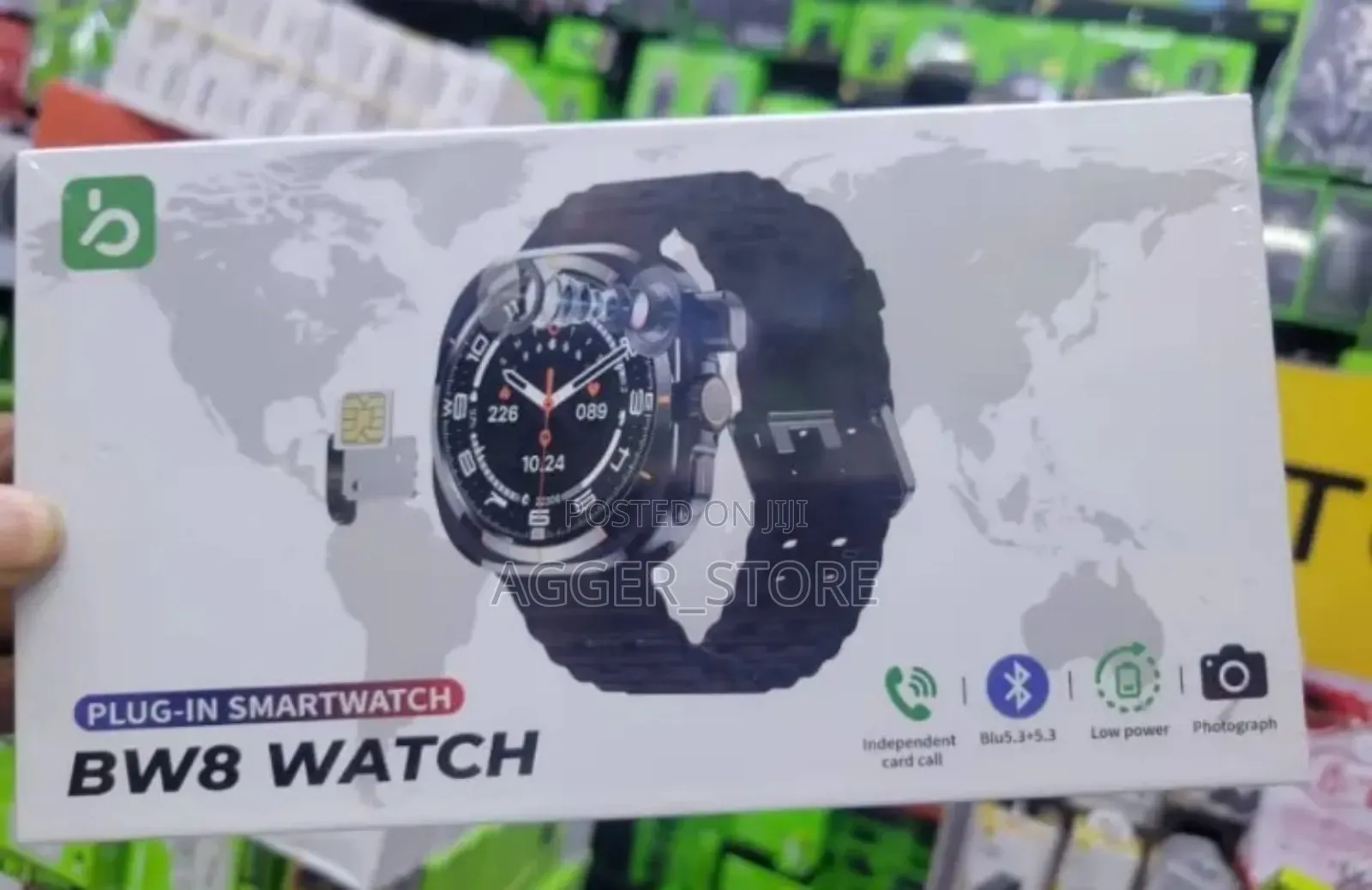 Bw8 Plug-in Smartwatch Simcard With Camera