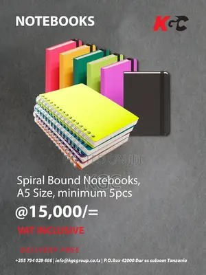 Notebook Printing and Branding 5pcs