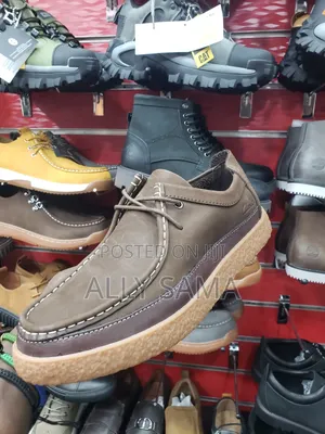 Men's Boots Low Clark's Material Leather