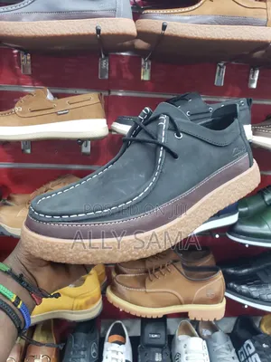 Men's Boots Low Clark's Material Leather