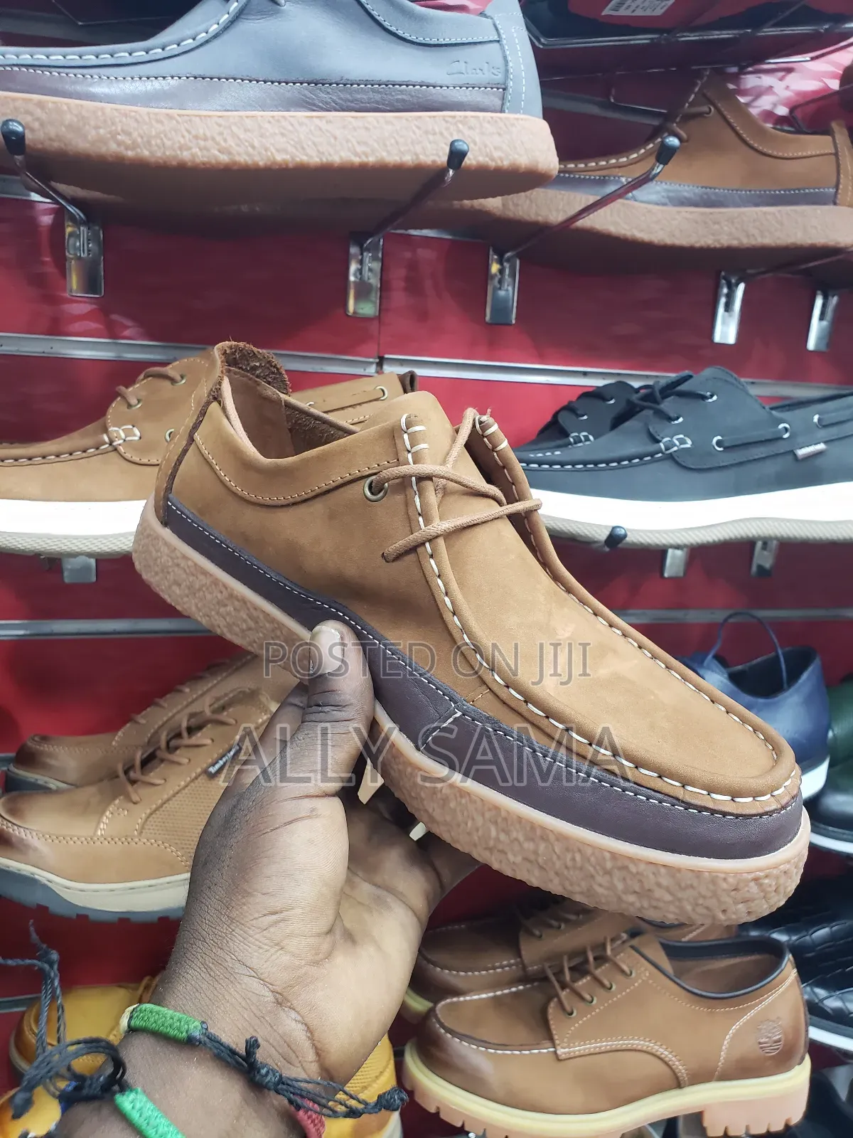 Men's Boots Low Clark's Material Leather