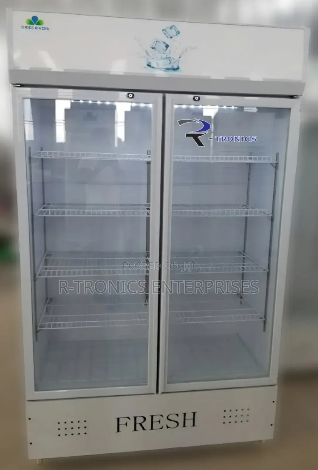 Three Rivers 2 Doors Showcase Fridge 650litres