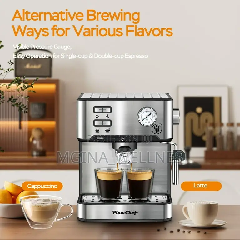 Espresso Machine, 20 Bar Barista Coffee Maker With Ese Pod Filter