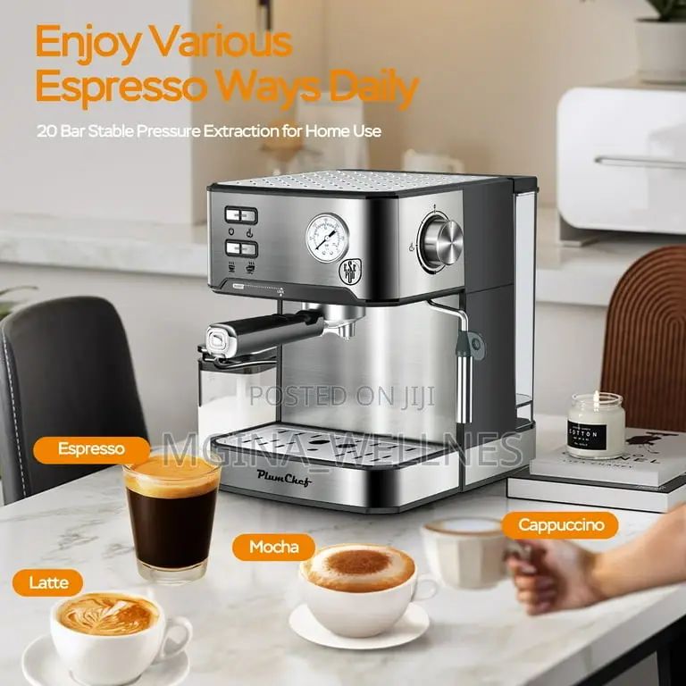 Espresso Machine, 20 Bar Barista Coffee Maker With Ese Pod Filter