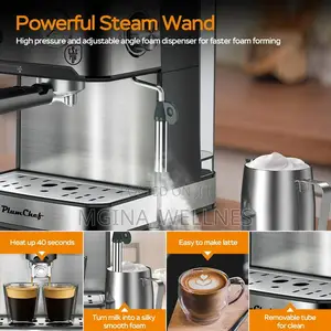 Espresso Machine, 20 Bar Barista Coffee Maker With Ese Pod Filter