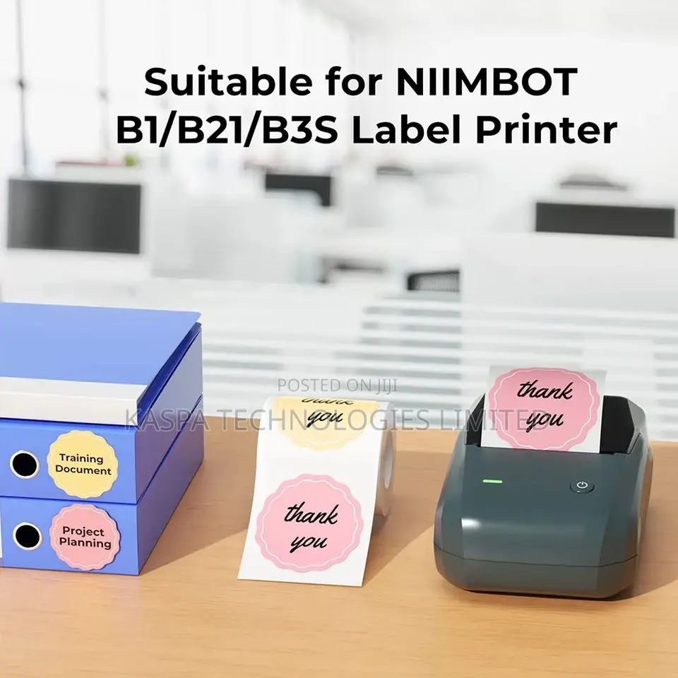 Round Coloured Label Paper