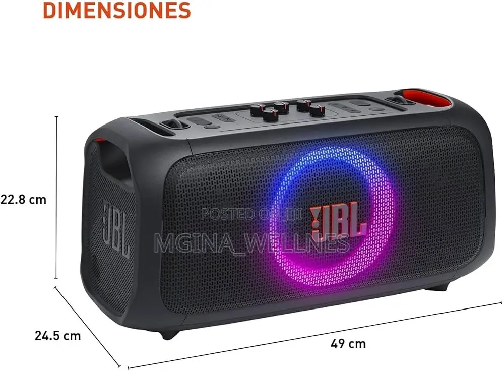 JBL Partybox Club 120 - Portable Party Speaker With Foldable Handle,