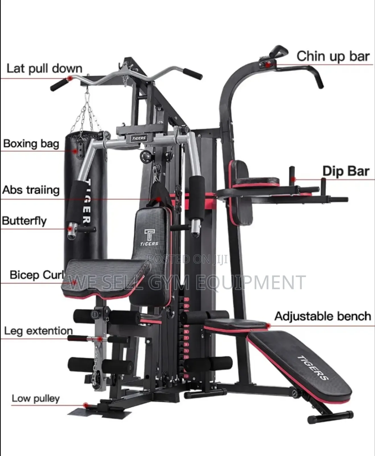 Multigym Three Station Machine Full Workout