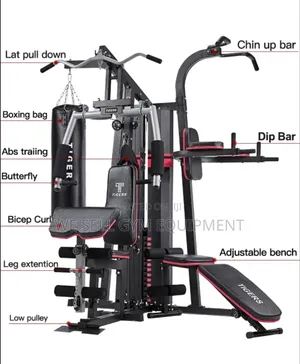 Multigym Three Station Machine Full Workout