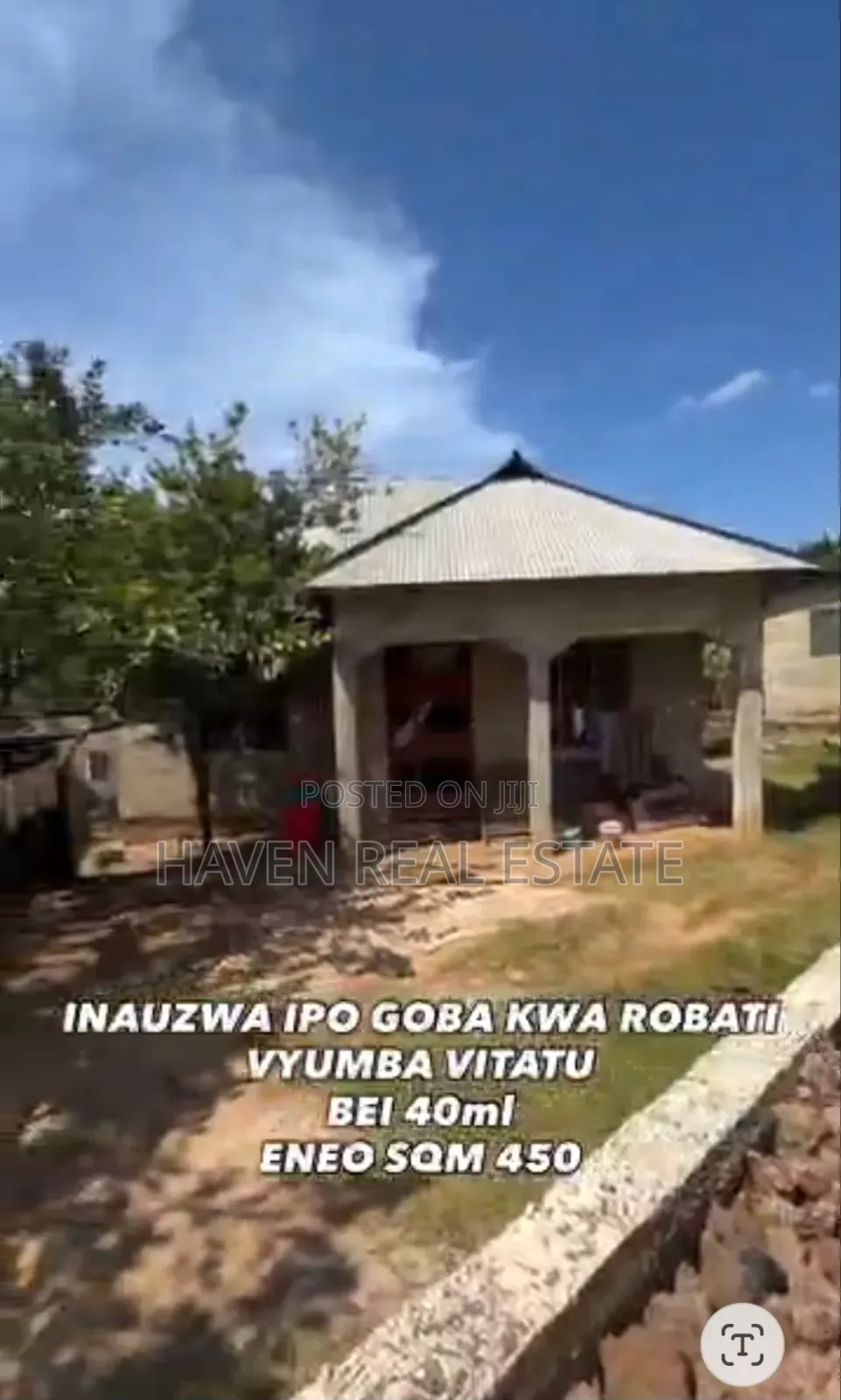 3bdrm House in Goba for sale