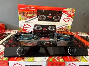 Merit 2-Burner Glass Top Gas Cooker