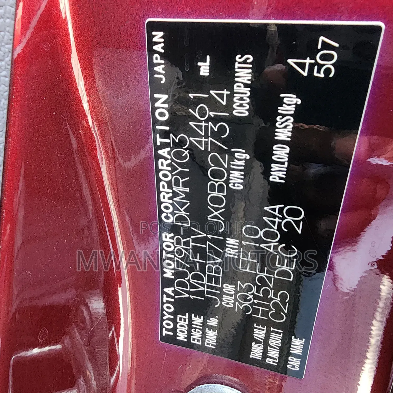 Toyota Land Cruiser 79 Series 2020 Red