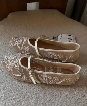 Zara Embroidered Pearl Mesh