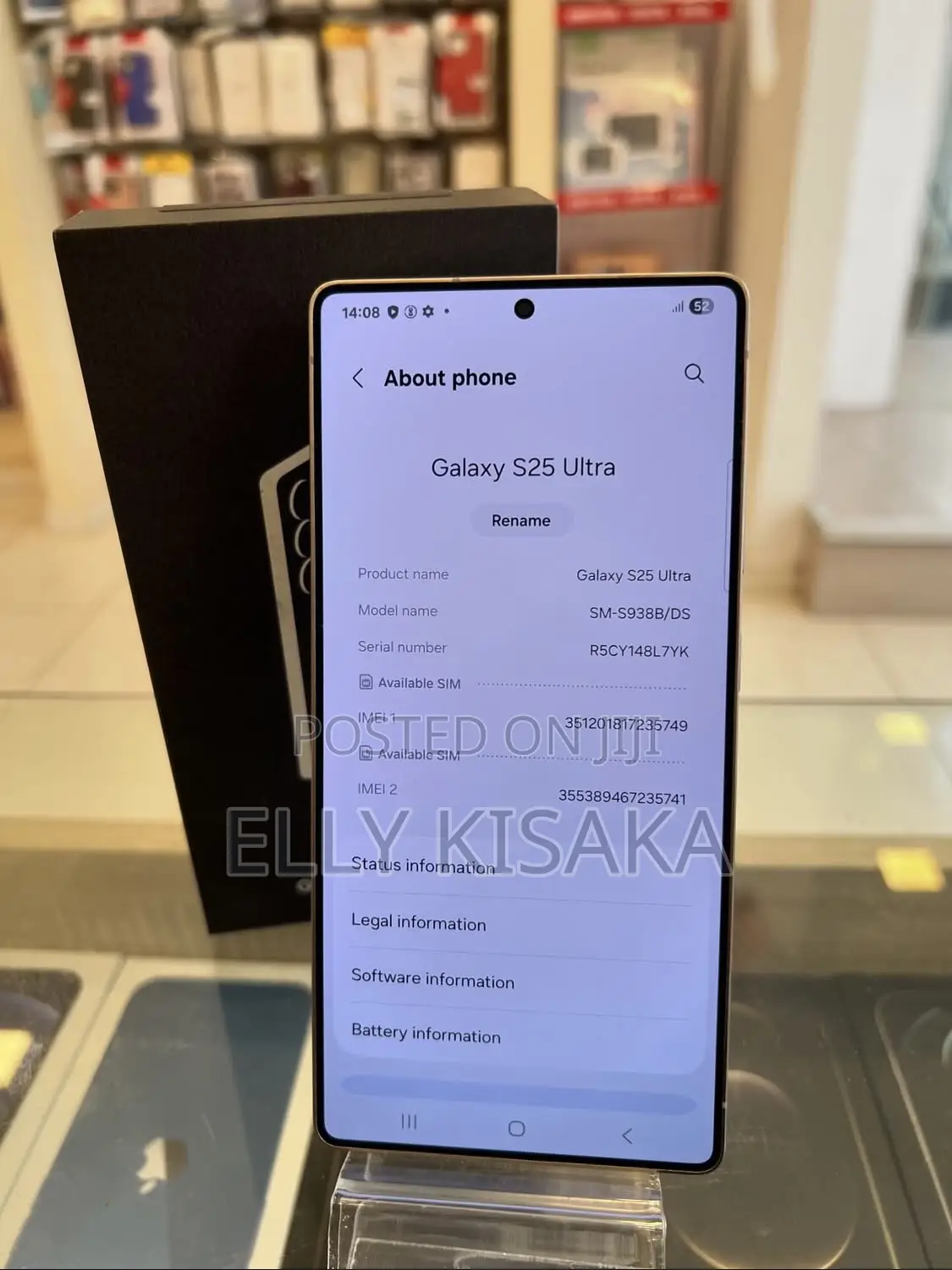 New Samsung Galaxy S25 Ultra 256 GB Gray