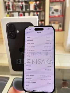 New Apple iPhone 16 128 GB Black