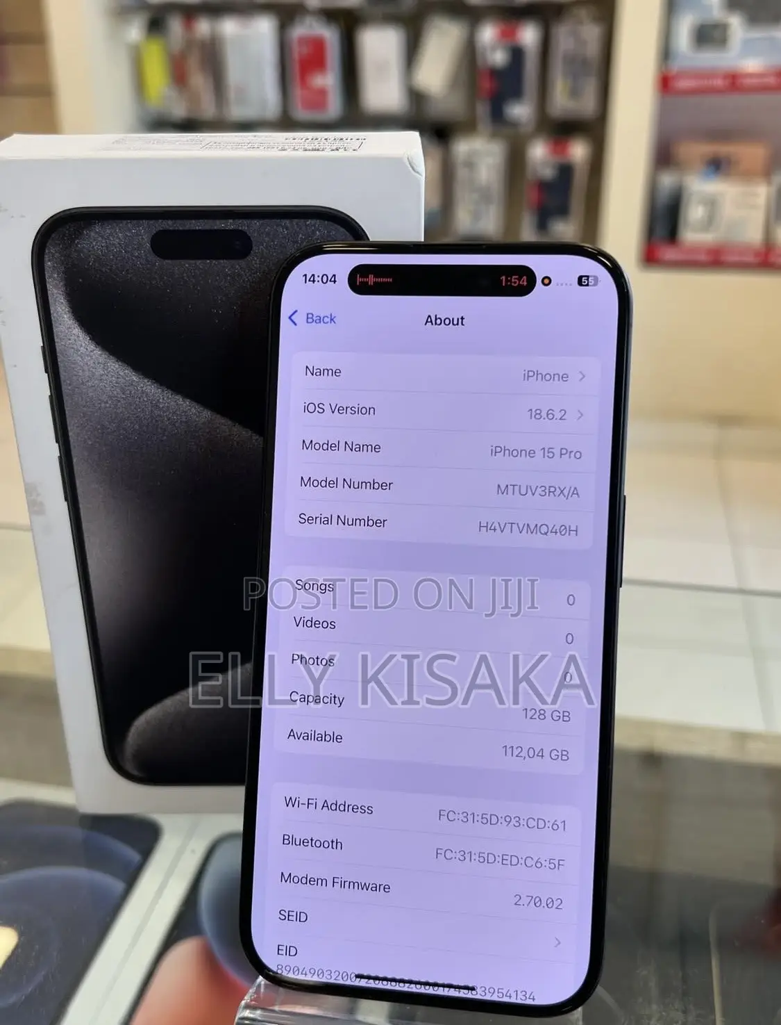 New Apple iPhone 15 Pro 128 GB Black
