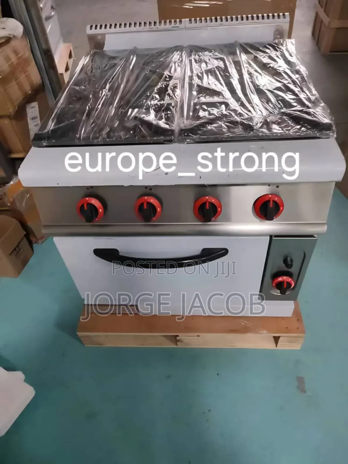 4-Burner Commercial Gas Range
