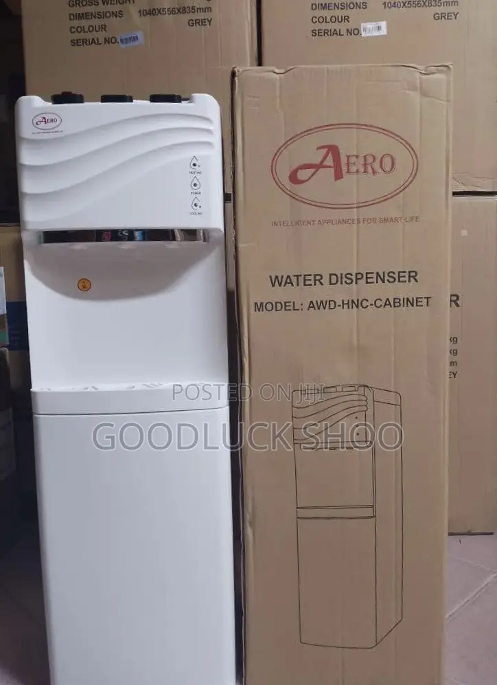 Aero Water Dispenser (3 Taps: Hot, Cold, Normal (Awd-HNC-Cabinet)