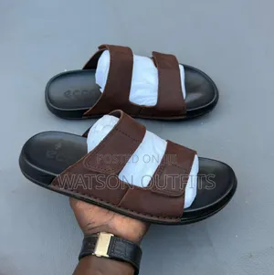 Men's Leather Sandals Ecco Brand New Brown and Black Colours