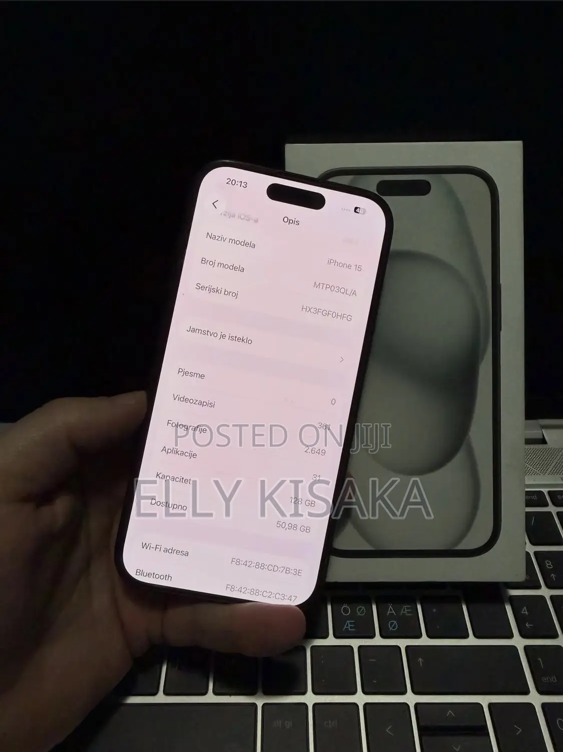 New Apple iPhone 15 128 GB Black