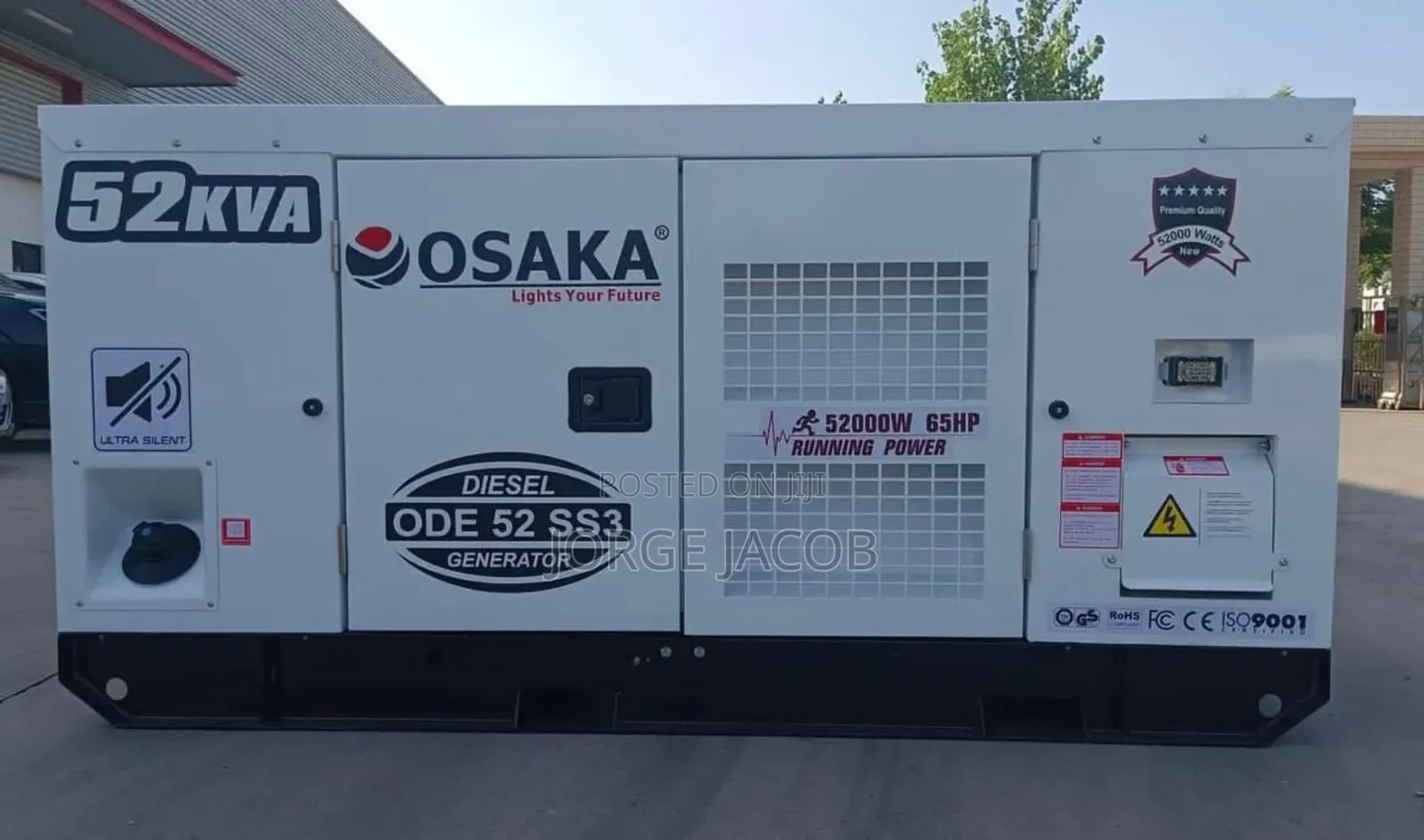 Osaka Diesel Generator, Model Ode 52 Ss3, a High-Power Industrial