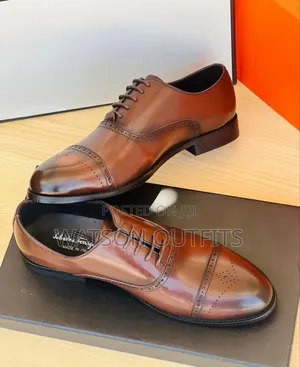 Men's Leather Shoes Salvatore Feragamo Brand New Very Top