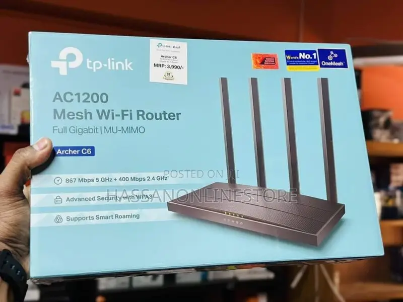 Tp-Link Archer C6 Ac1200 Wireless Mu-Mimo Gigabit Router
