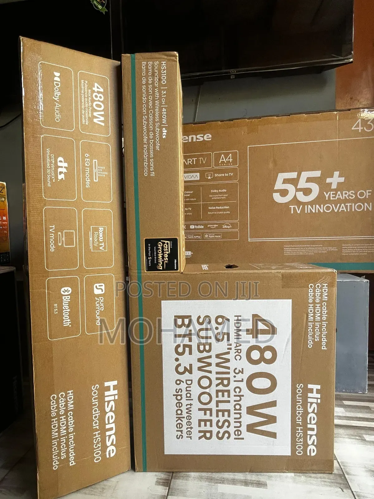  Hisense Hs3100 – 480w (3.1 Channel)