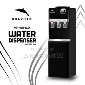 Water Dispenser With Cabinet Storage Hot and Cold