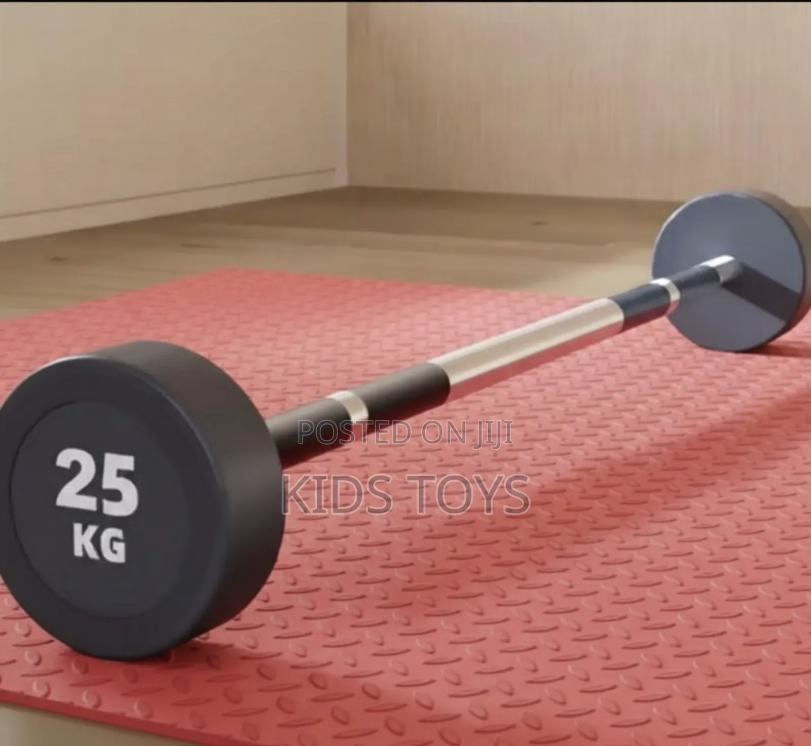 Barbells Fixed With Rubber 25kg