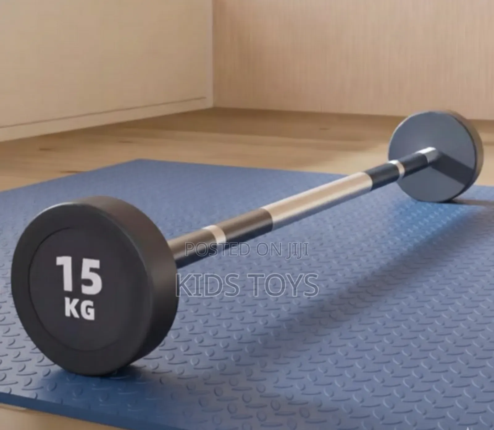 Barbell With Fixed Rubber 15kg