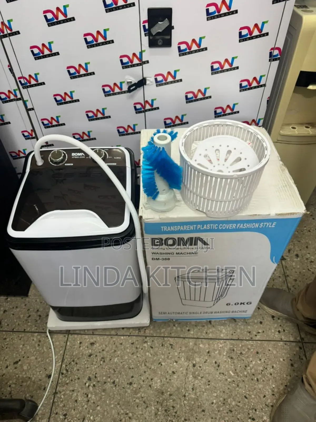 Boma Washing Machine 6kg Single Wash and Dry