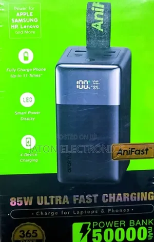 Oraimo 85w Ultra Fast Charging Power Bank 50000mah