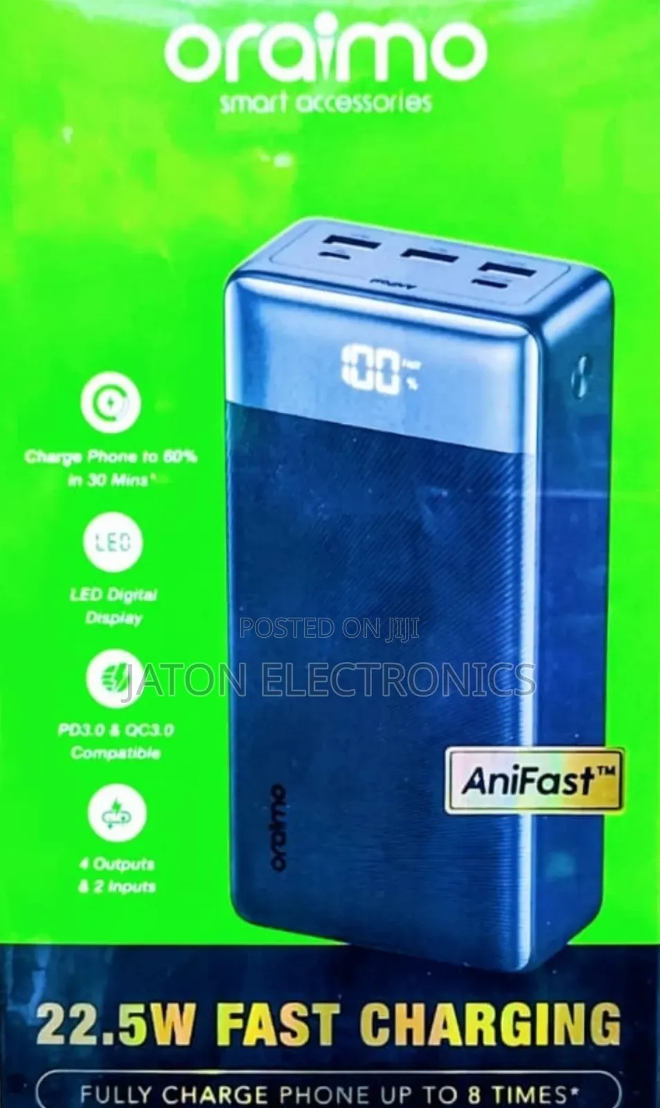 Oraimo Fast Charging Power Bank 40000mah