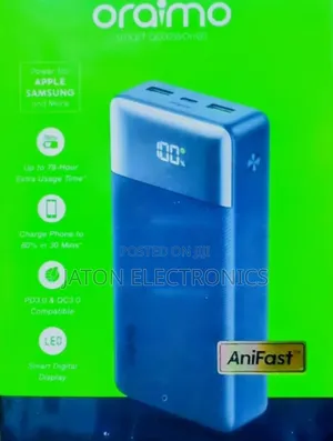 Oraimo Fast Charging Power Bank 20000mah