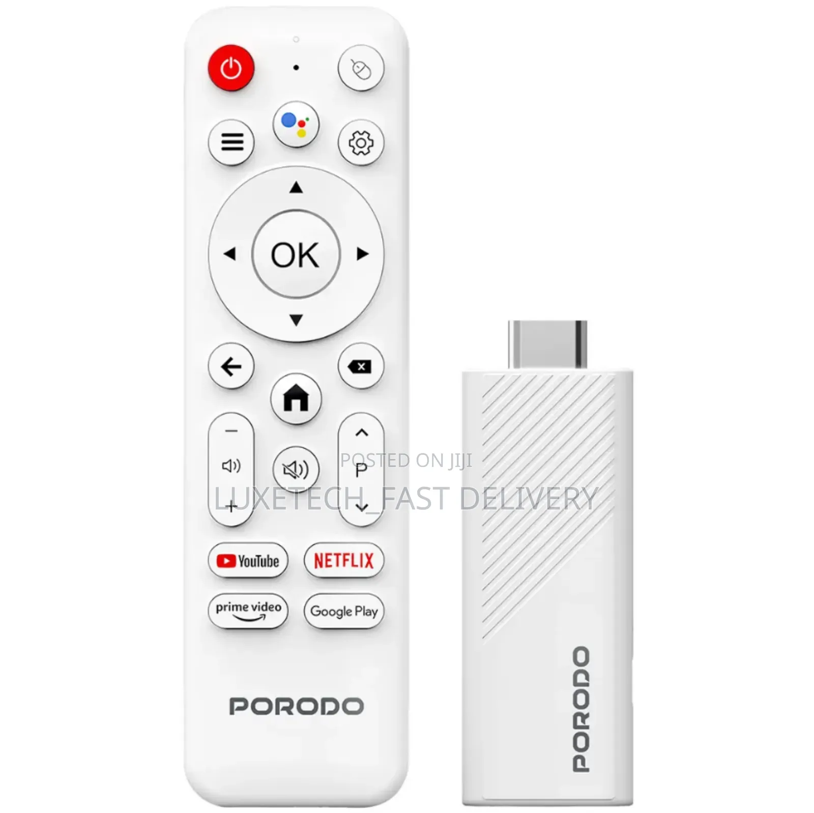 Porodo Ultra-Hd Android Smart Streaming Tv Stick