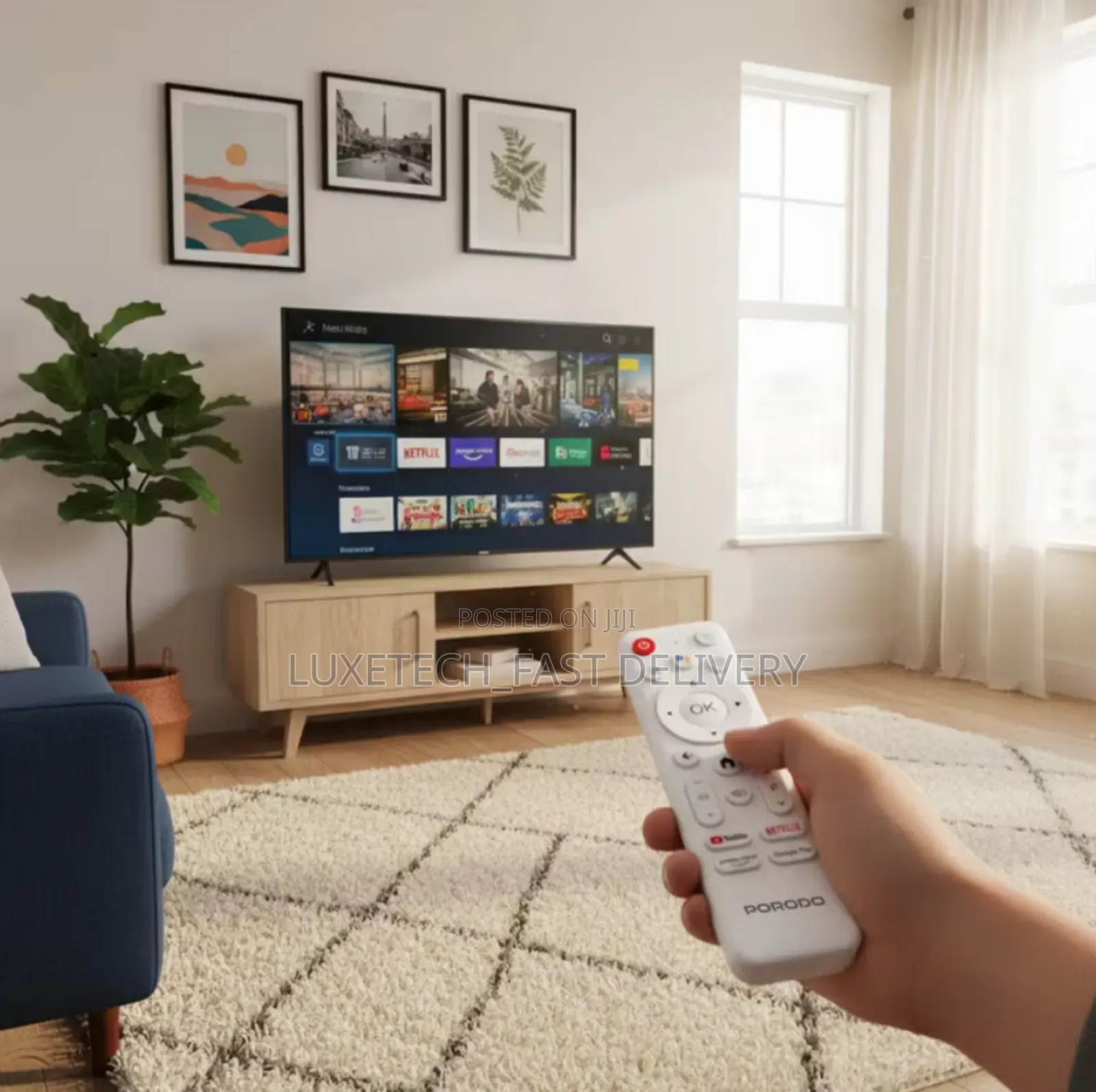 Porodo Ultra-Hd Android Smart Streaming Tv Stick