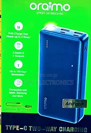Oraimo Fast Charging Power Bank 20000mah