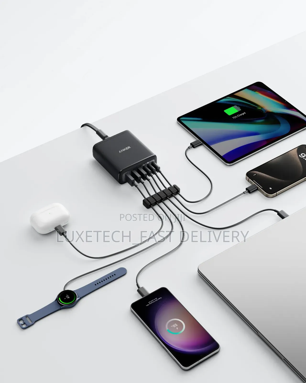 Anker Desktop Charger (112w, 6 Ports, Gan)