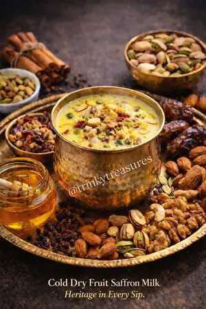 Cold Dry Fruit Saffron Milk