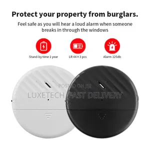 Wireless Vibration Sensor Alarm With Loud 125db Siren