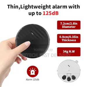 Wireless Vibration Sensor Alarm With Loud 125db Siren