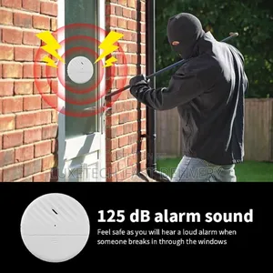Wireless Vibration Sensor Alarm With Loud 125db Siren