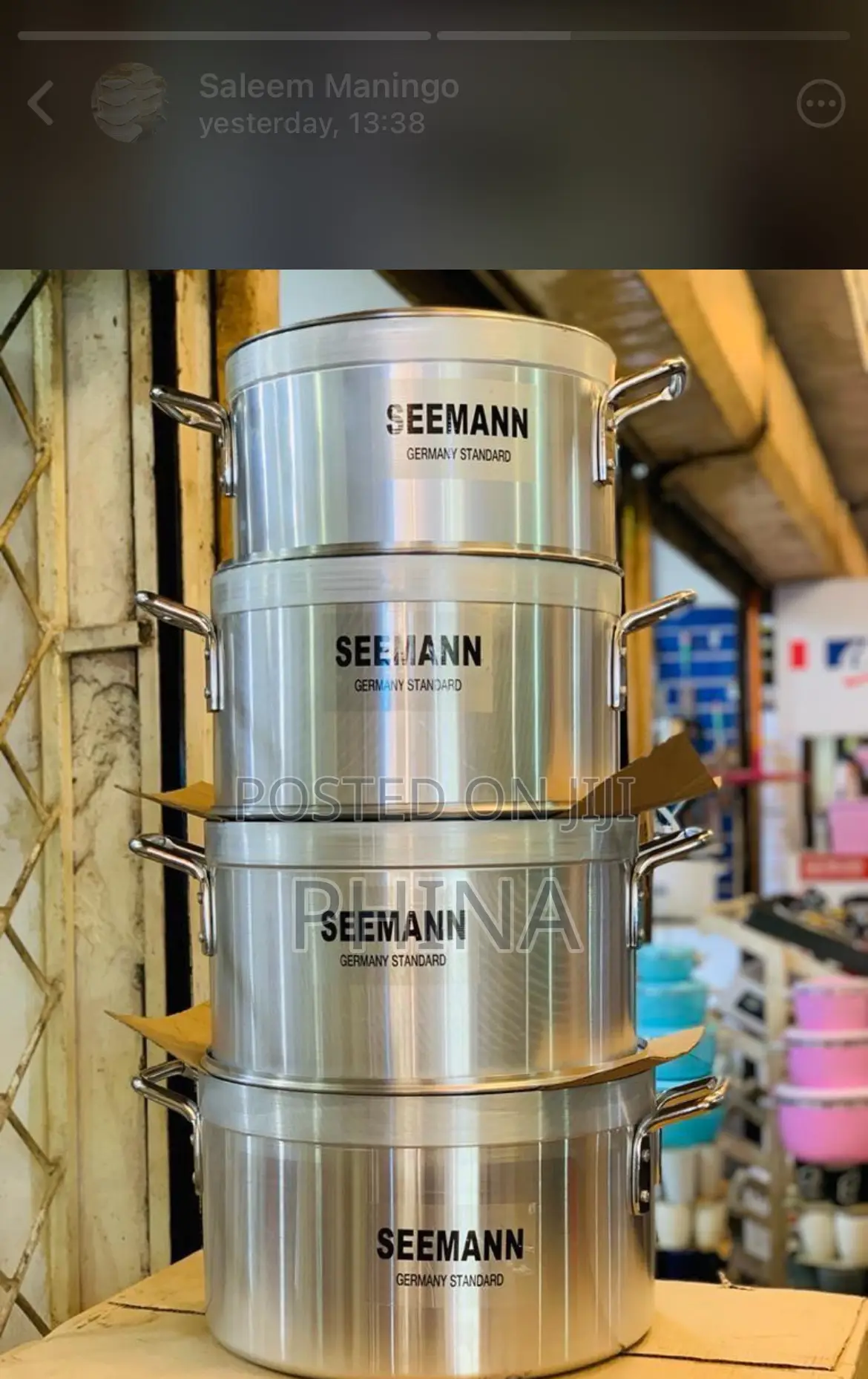 Sufuria Nzito Pc 4 Puality Kubwa Ni 14kg