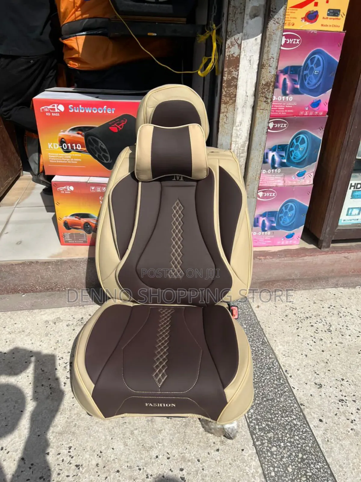 Cream and Brown Latest Seat Covers