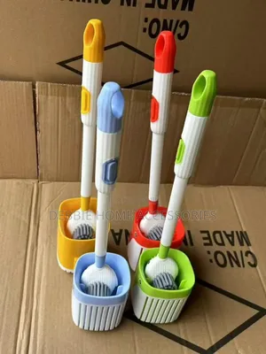 Whale-Shaped Refillable Toilet Brush and Holder Set.