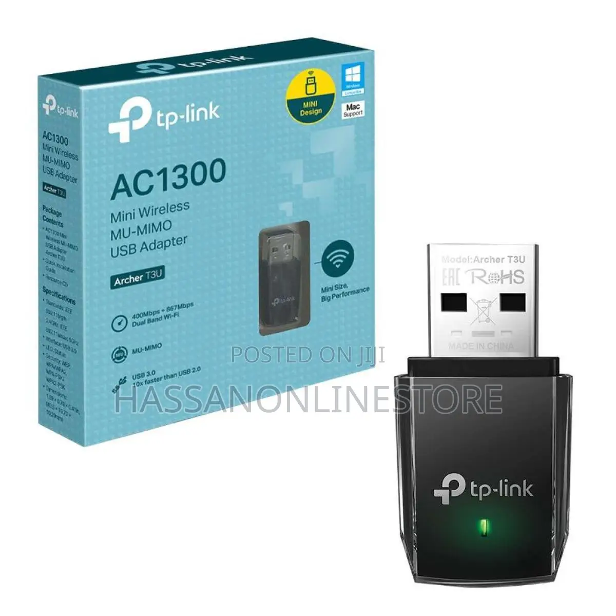 Tp-Link Archer T3u Ac1300 Mini Wireless Mu-Mimo Usb Adapter