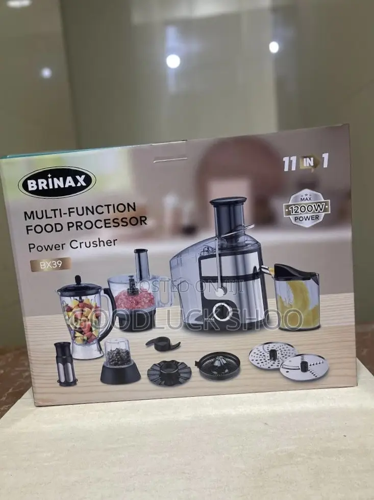 *Brinax Food Processor Bx39 11 in 1