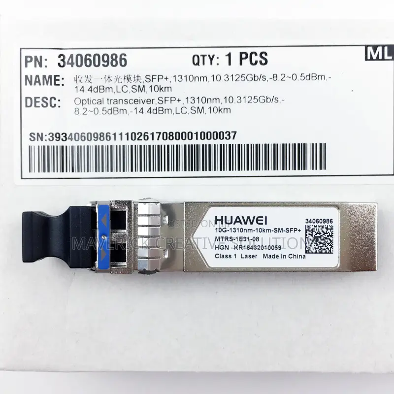 SFP-10g-Lr, Huawei Sfp+ Optical Transceiver, 1310nm, 10km